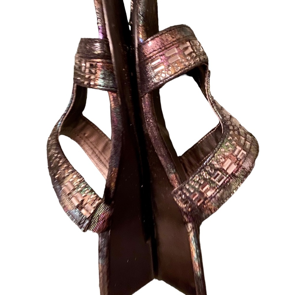 Karen Scott sparkly wedge sandals
